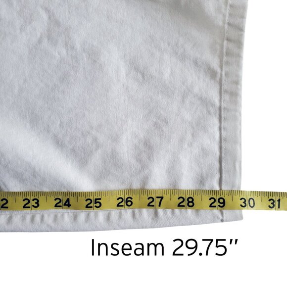 J. Jill Women's Khaki Cotton Linen Stretch Blend Straight Leg Pants Plus Size 14 - Picture 11 of 16